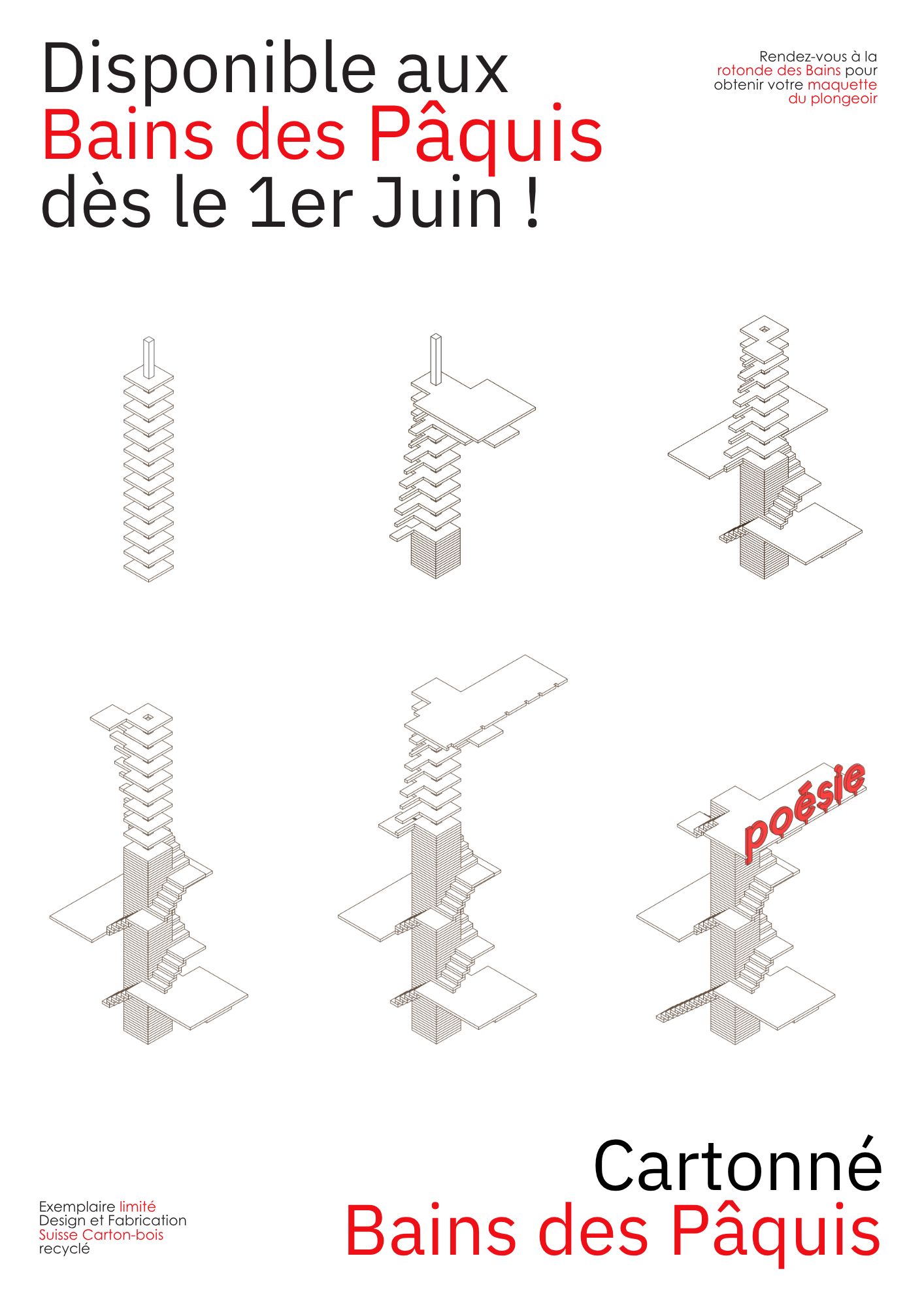 Affiche Bains des Pâquis étapes